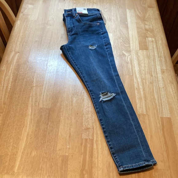 Express High Rise Ankle Legging Ripped Jeans - Picture 3 of 10